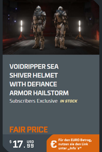 Star Citizen - Casque Voidripper & Armure Defiance - 3 Versions - Jeu PC Neuf